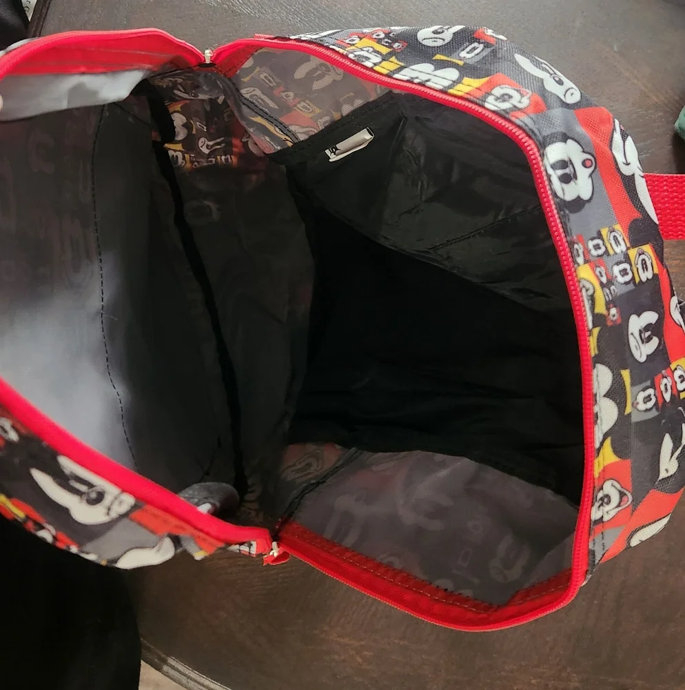 Disney Parks Authentic Black and Red Backpack - Picture 6 of 8